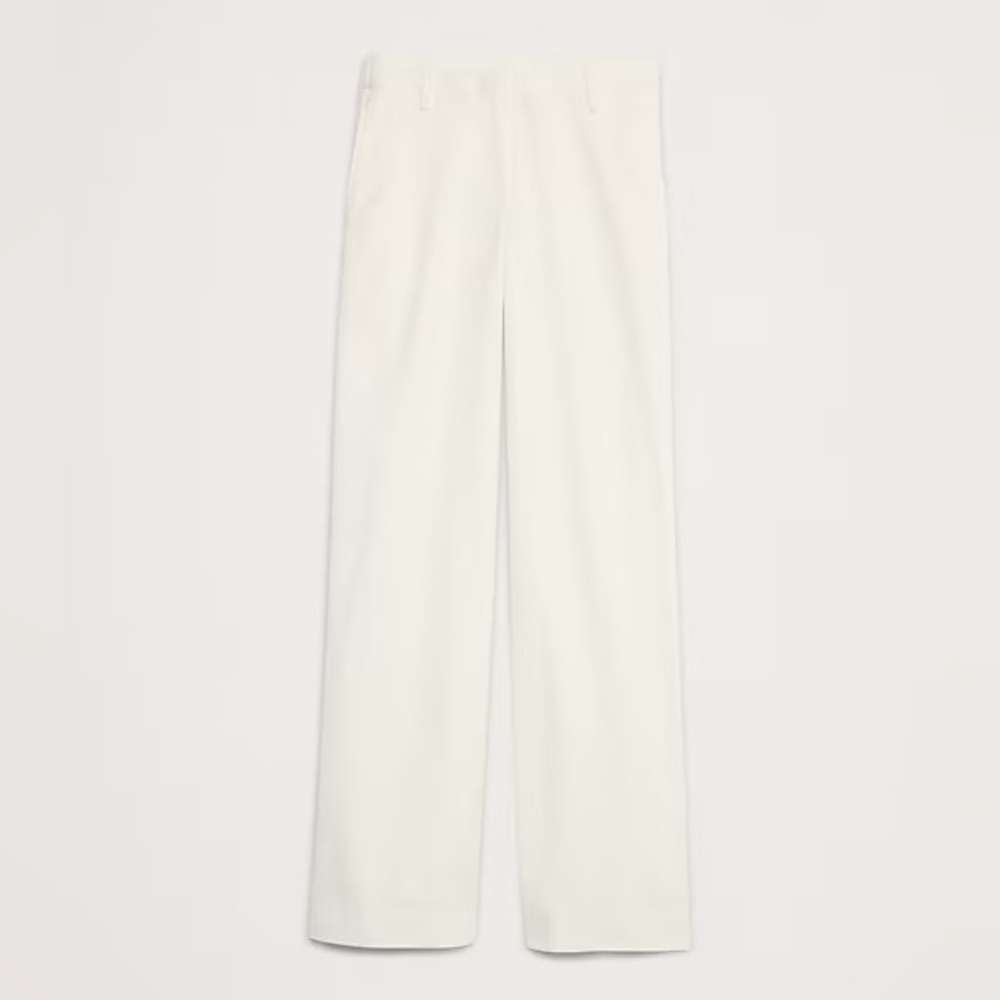 NWT! Banana Republic Ivory The Everyday Wide Leg Pant 🩷 - Picture 4 of 6